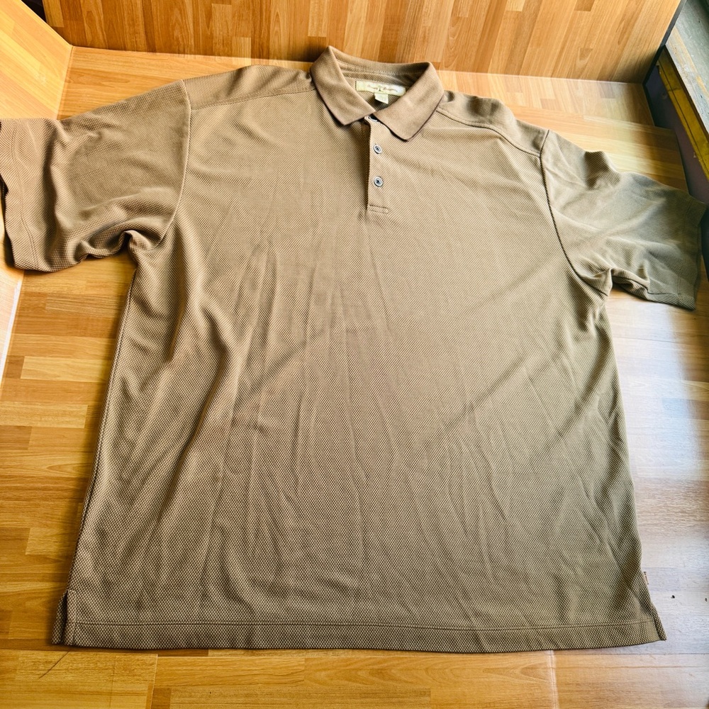 Tommy Bahama tan short sleeve polo size XL